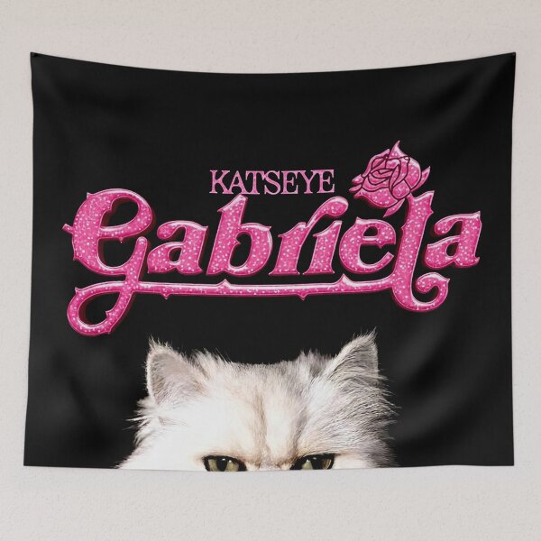 Item preview, Gabriela Glitter Pink Y2K Persian Cat Graphic Art designed and sold by iconiicc.
