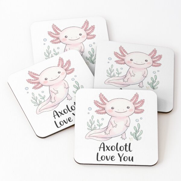 Item preview, I Love You Axolotl – Adorable Aquatic Axolotl designed and sold by WaterWhisker.
