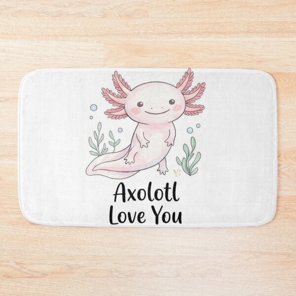 Item preview, I Love You Axolotl – Adorable Aquatic Axolotl designed and sold by WaterWhisker.