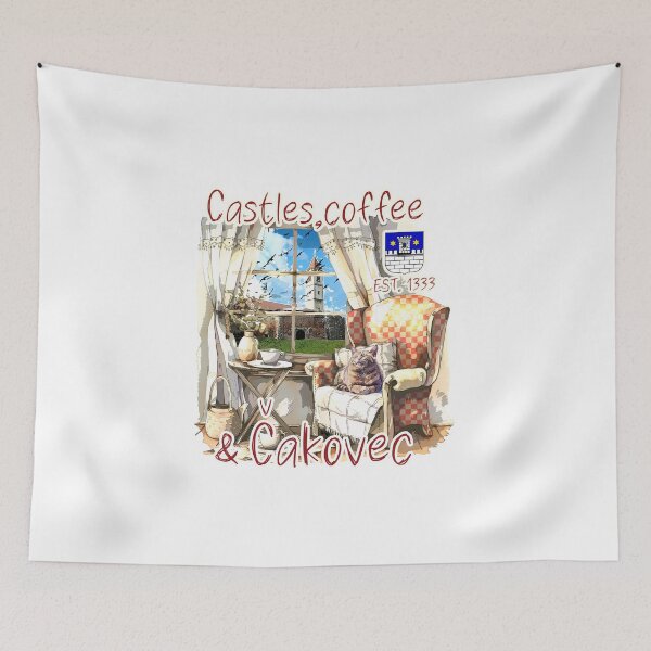 Item preview, Castles, coffee and Čakovec designed and sold by MC Art Studio.