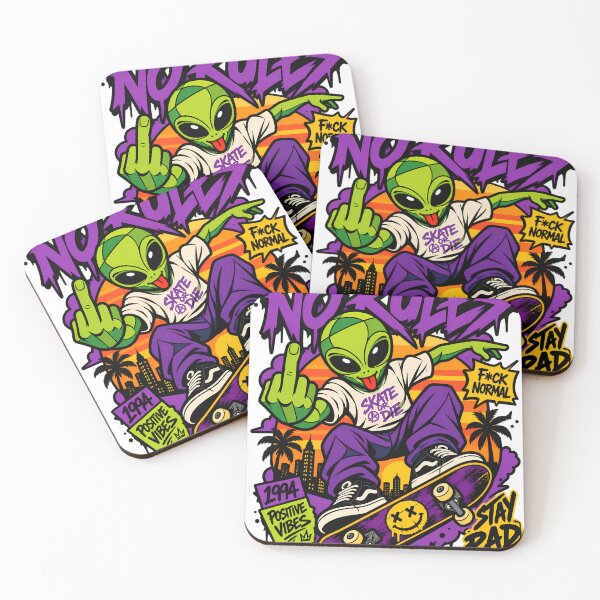 Item preview, Alien with his skateboard designed and sold by chrishb2000.