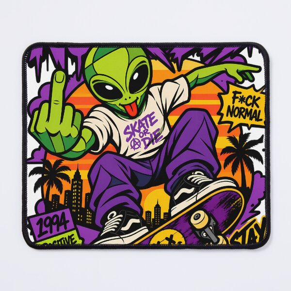 Item preview, Alien with his skateboard designed and sold by chrishb2000.