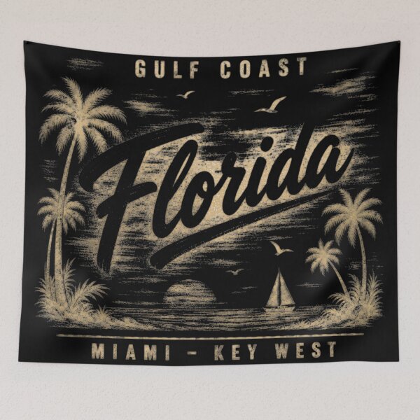 Item preview, Gulf Coast Florida Vintage Distressed Shirt | Retro Travel Design designed and sold by MOCH- ART.