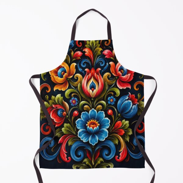 Item preview, Norwegian Blue Telemark Rosemaling ,Rosemaling Blue and Red designed and sold by Owneysweet.
