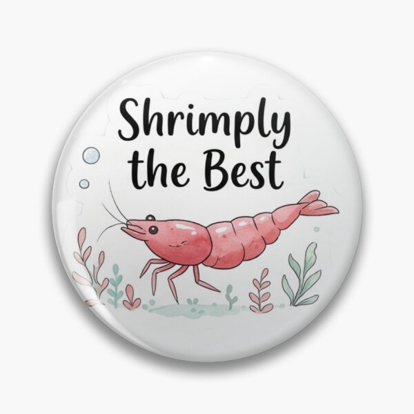 Item preview, Shrimply the Best – Adorable Cherry Shrimp designed and sold by WaterWhisker.