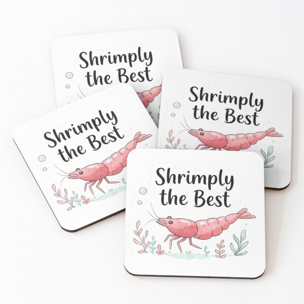 Item preview, Shrimply the Best – Adorable Cherry Shrimp designed and sold by WaterWhisker.