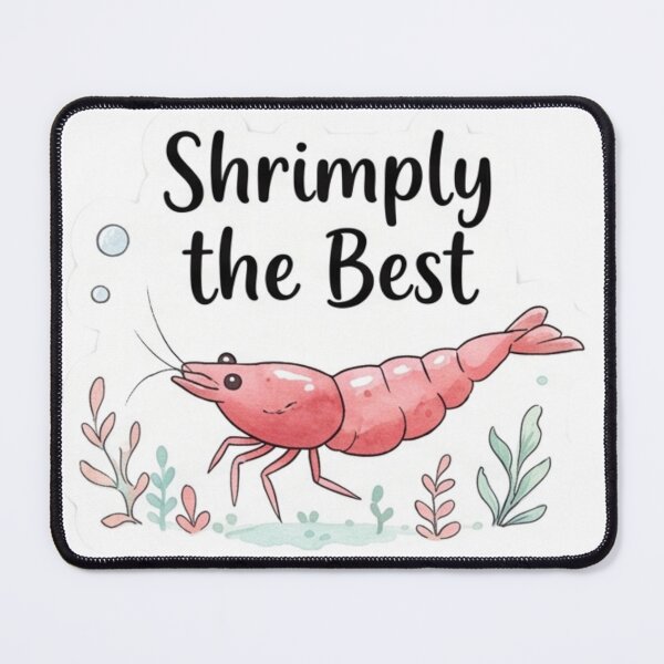 Item preview, Shrimply the Best – Adorable Cherry Shrimp designed and sold by WaterWhisker.