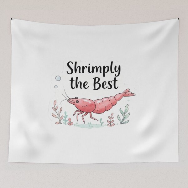 Item preview, Shrimply the Best – Adorable Cherry Shrimp designed and sold by WaterWhisker.