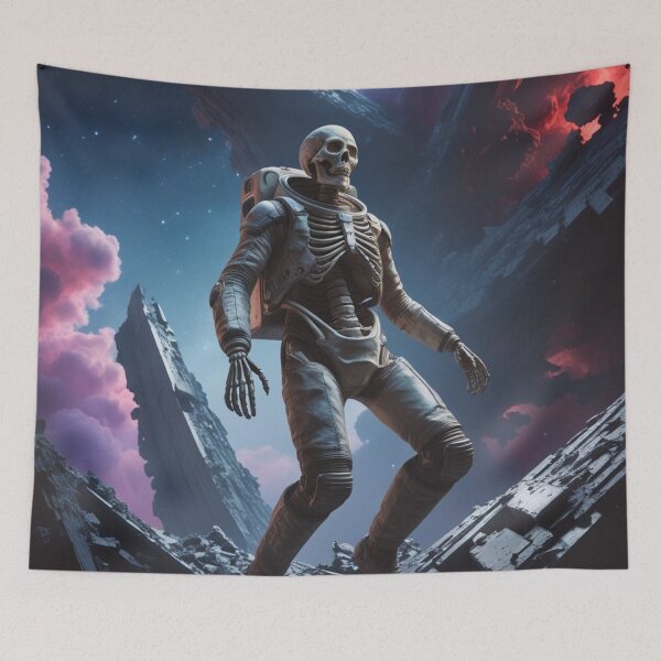 Item preview, Skeletal Astronaut on Alien Planet designed and sold by GenesisArtis.