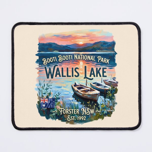 Item preview, Wallis Lake Impressionist Art designed and sold by EvergreenPark - Tee Studio.