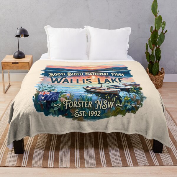 Item preview, Wallis Lake Impressionist Art designed and sold by EvergreenPark - Tee Studio.