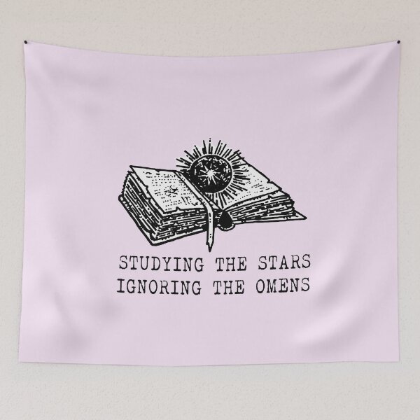 Item preview, Studying the Stars Ignoring the Omens – Dark Academia Celestial Astrology designed and sold by witchlingart.