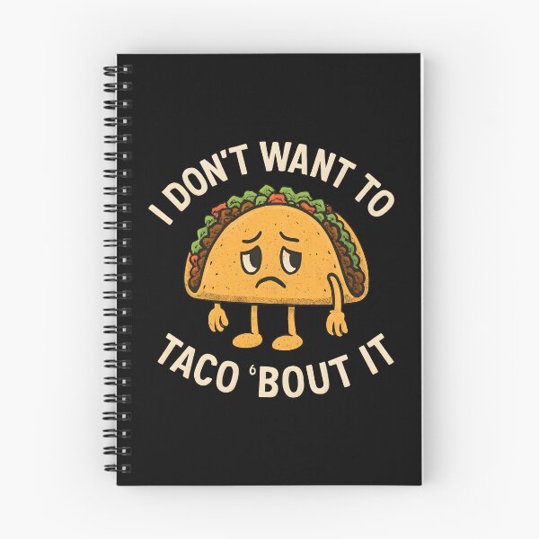 Item preview, I Don't Want To Taco Bout It Funny Food Pun Retro Mascot designed and sold by Photo-Sphere101.