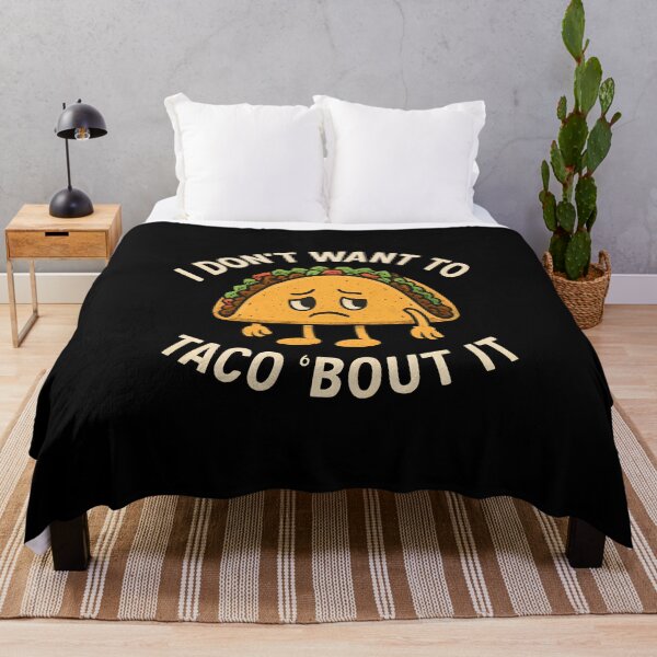 Item preview, I Don't Want To Taco Bout It Funny Food Pun Retro Mascot designed and sold by Photo-Sphere101.