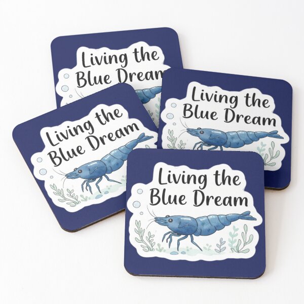 Item preview, Living the Blue Dream – Blue Dream Shrimp Adorable designed and sold by WaterWhisker.