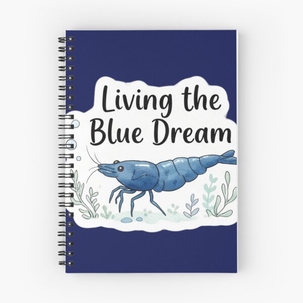Item preview, Living the Blue Dream – Blue Dream Shrimp Adorable designed and sold by WaterWhisker.