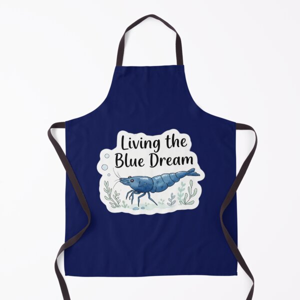 Item preview, Living the Blue Dream – Blue Dream Shrimp Adorable designed and sold by WaterWhisker.