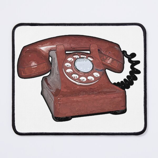 Item preview, Vintage Rotary Telephone Graphic designed and sold by The Clearing Blog Shop.