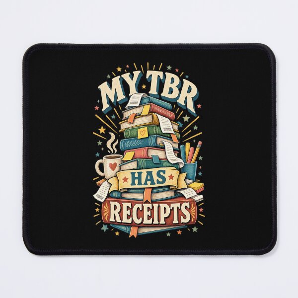 Item preview, My TBR Has Receipts Vintage Book Stack Shirt designed and sold by Gustavo Navarro.
