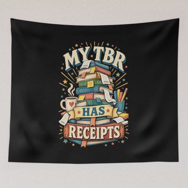 Item preview, My TBR Has Receipts Vintage Book Stack Shirt designed and sold by Gustavo Navarro.