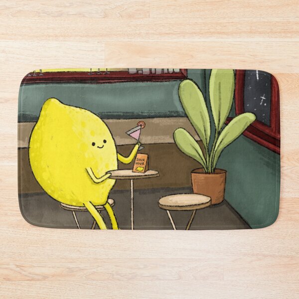 Item preview, Lemon having a drink at the bar designed and sold by BluluStudio.