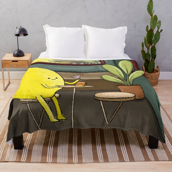 Item preview, Lemon having a drink at the bar designed and sold by BluluStudio.