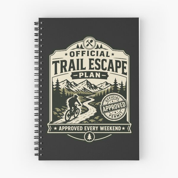 Item preview, Official Trail Escape Plan | Funny MTB Sticker Mountain Bike Gift designed and sold by SingleTrackes.