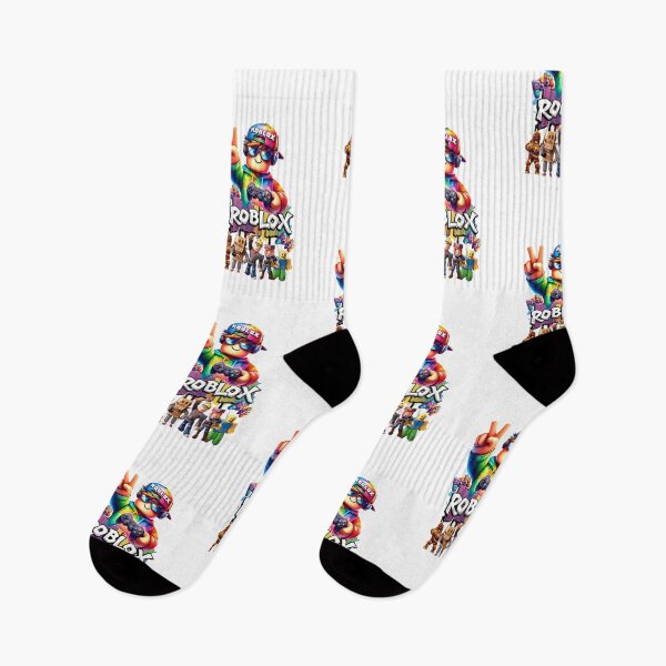 Item preview, Cool Roblox Gamer Boy Peace Sign Colorful Characters Graphic designed and sold by jhgjykuo.