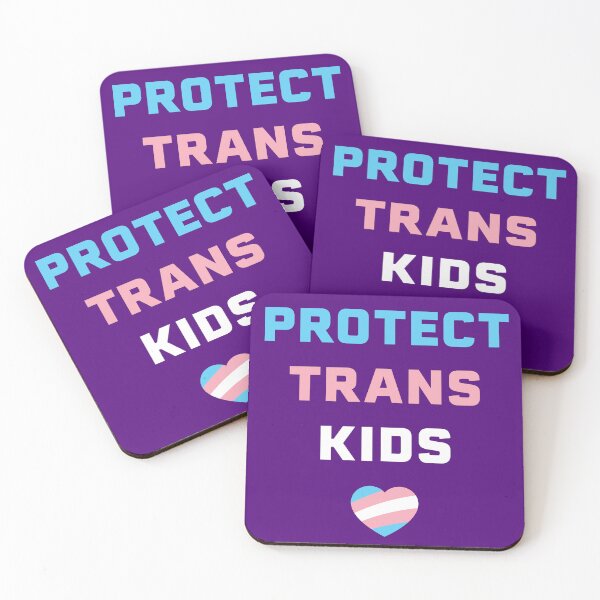 Item preview, Protect Trans Kids Pride Flag Heart LGBTQIA Advocacy Art designed and sold by Terry Bain.