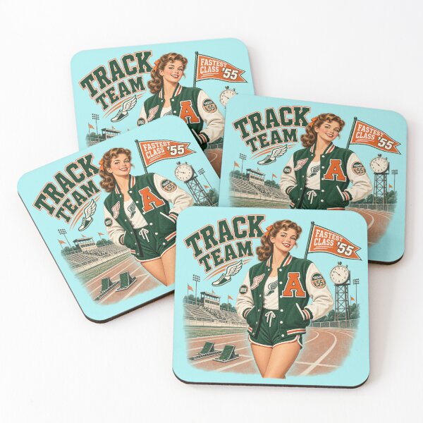 Item preview, Vintage 1955 Track Team School Spirit designed and sold by Normandy Road Heritage™ - Vintage Garage Art.