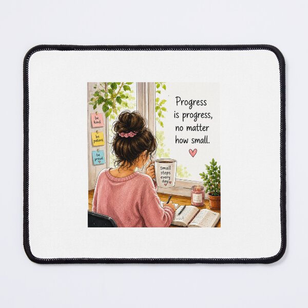 Item preview, Progress Is Progress – Small Steps Motivational Art designed and sold by Twins2Designs.