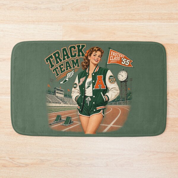Item preview, Vintage 1955 Track Team School Spirit designed and sold by Normandy Road Heritage™ - Vintage Garage Art.