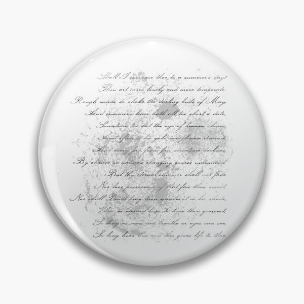 Item preview, William Shakespeare: Shall I compare thee designed and sold by claudiatoman.