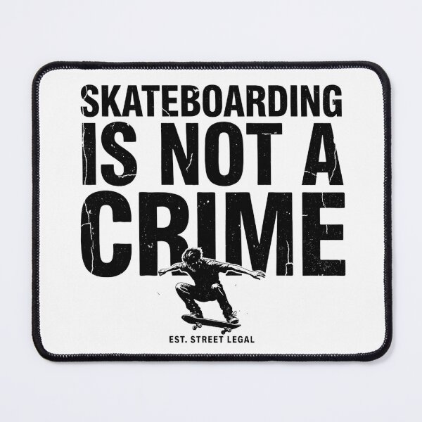 Item preview, Skateboarding Is Not A Crime - Large Square Text designed and sold by Peter Stawicki.
