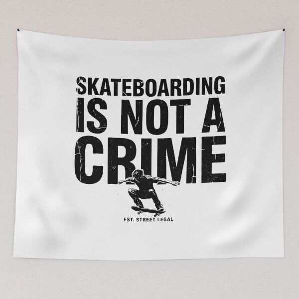 Item preview, El skateboarding no es un delito - Texto cuadrado grande designed and sold by Peter Stawicki.