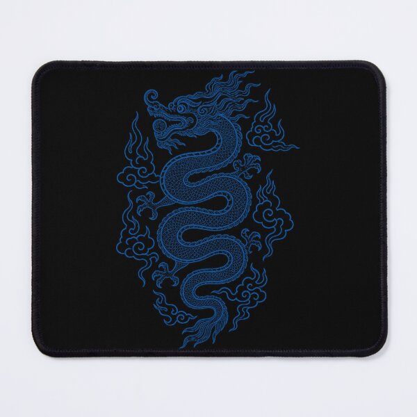 Item preview, Azure Vietnamese Dragon - Traditional Line Art designed and sold by Rising Drake.