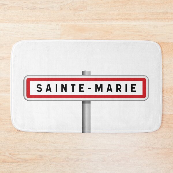 Item preview, Sainte-Marie Pink October Sign – Reunion Island, Reunion Island designed and sold by Panneaux et signalisations - NPOITEVIN.