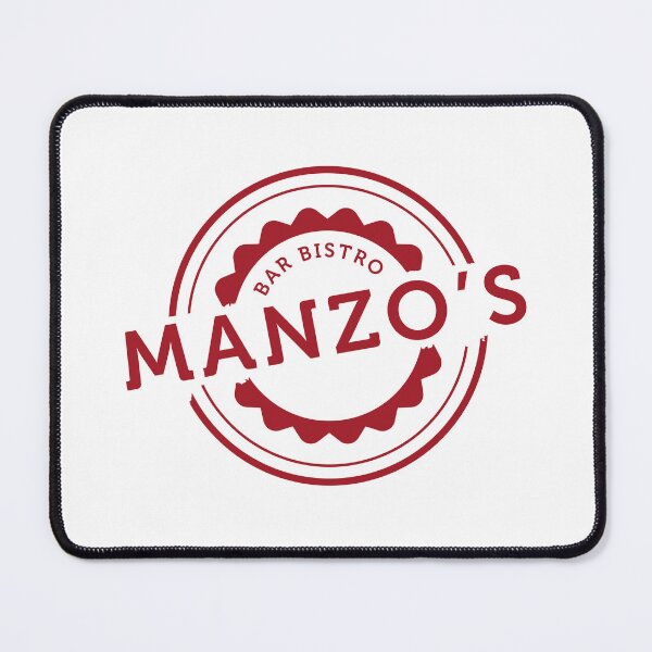 Item preview, Manzo's Bar Bistro Zaandam Vintage Stamp Logo designed and sold by Christi W Witherspoon.