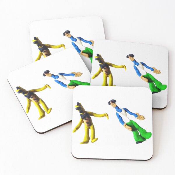 Item preview, Quirky Clay Figure Duo designed and sold by Natascha-Prints.