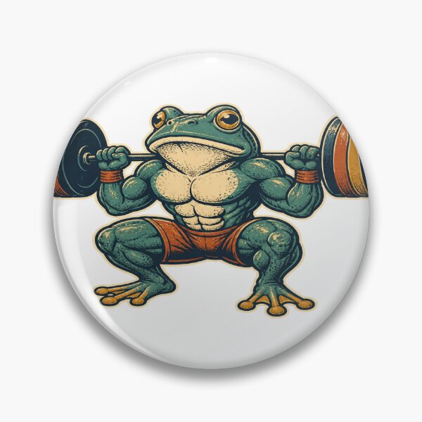 Item preview, Frog Weightlifter designed and sold by good-graffity.