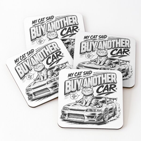Item preview, Funny Cat JDM Car Enthusiast Design designed and sold by workouti.