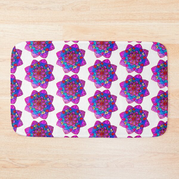 Item preview, Colorful Bohemian Floral Mandala – Vibrant Hand-Drawn Folk Art designed and sold by Selena.m.studio.
