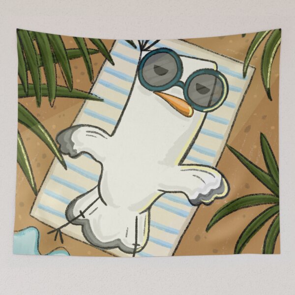 Item preview, Seagull laying in the sun.  designed and sold by BluluStudio.