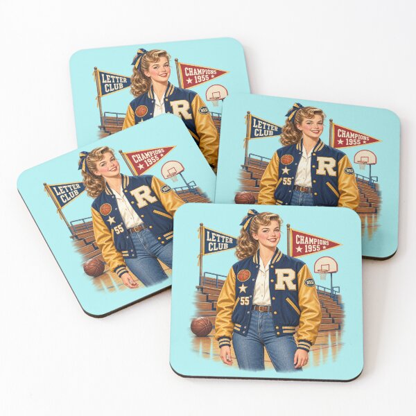 Item preview, Vintage 1955 Letter Club Basketball Spirit designed and sold by Normandy Road Heritage™ - Vintage Garage Art.