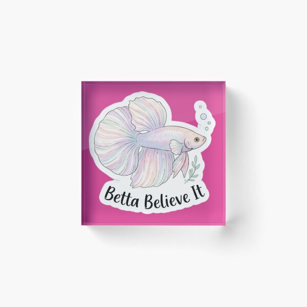 Artikelvorschau, Betta Believe It – Ein entzückender Betta-Fisch entworfen und verkauft von WaterWhisker.