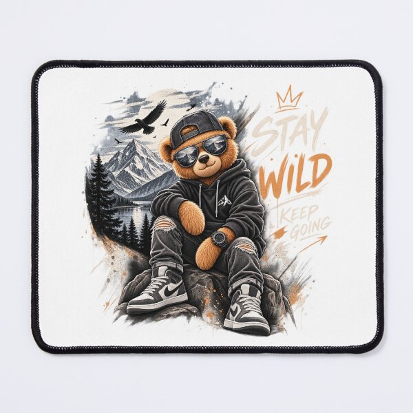 Item preview, Stay Wild Mountain Bear designed and sold by SewerynArtShop.