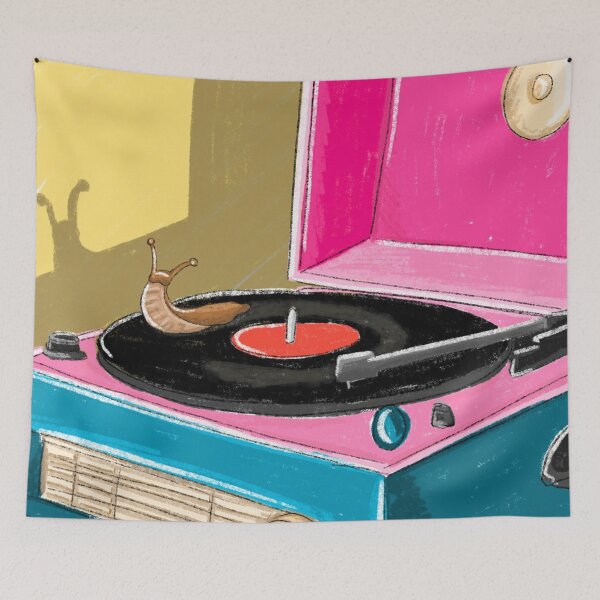 Item preview, Slug on a record player. designed and sold by BluluStudio.