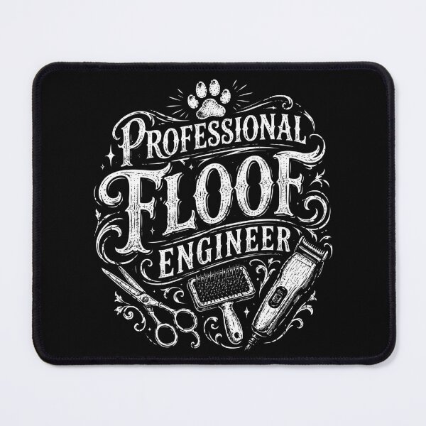 Item preview, Professional Floof Engineer - Funny Groomer designed and sold by DigiDropTees.