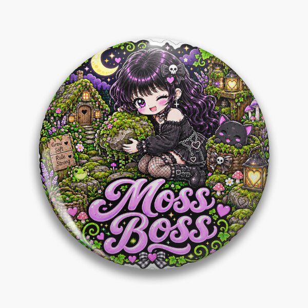Item preview, Moss Boss Goth Girl Sticker designed and sold by AnnekeJordaan.