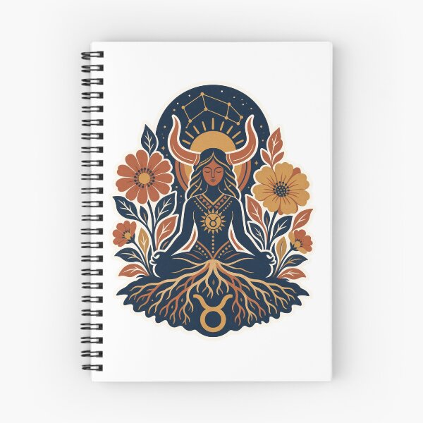 Item preview, Taurus Zodiac Meditation Goddess Boho Earth Sign Design designed and sold by Cary-s.